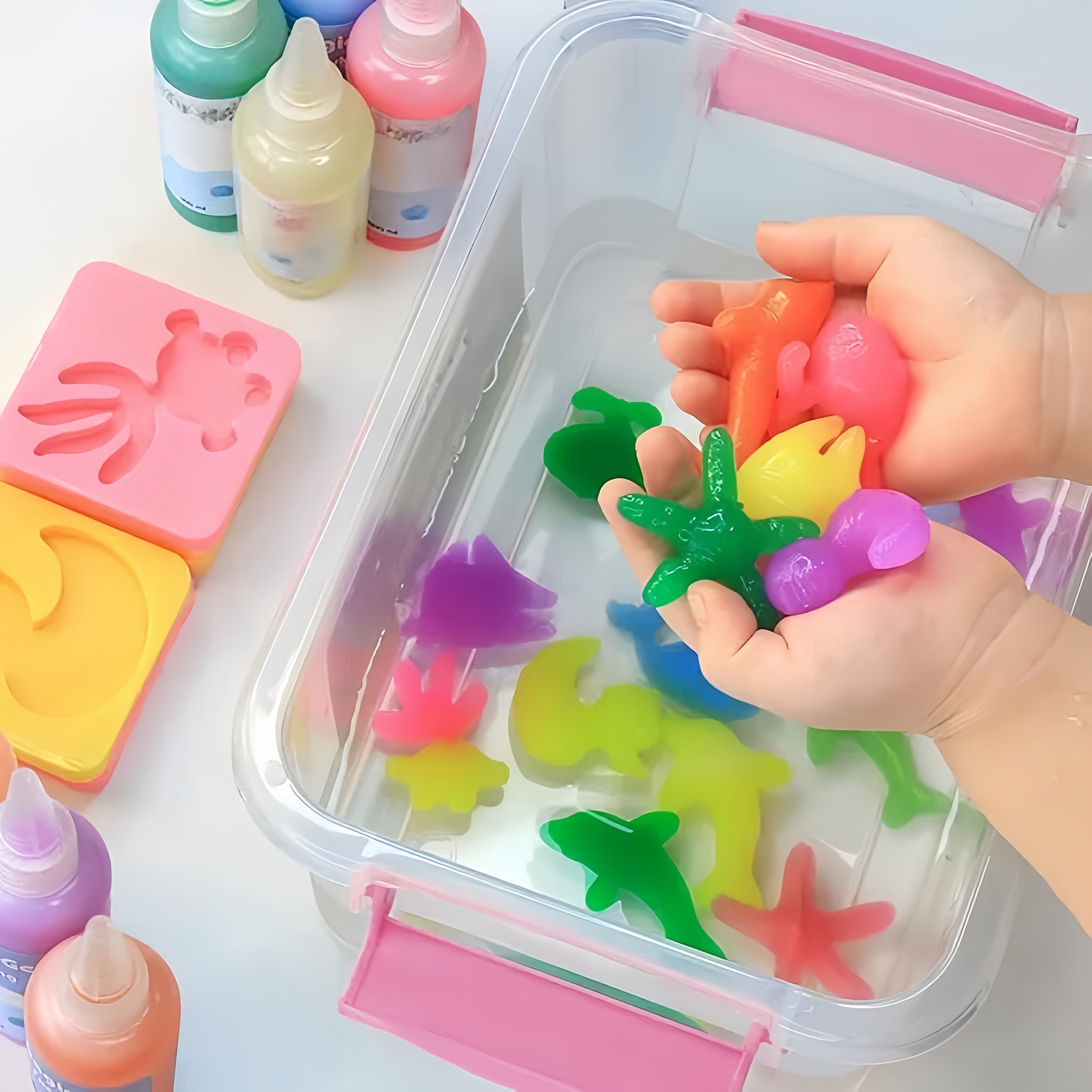 Water Baby Toy Set with Magic Water and Molds