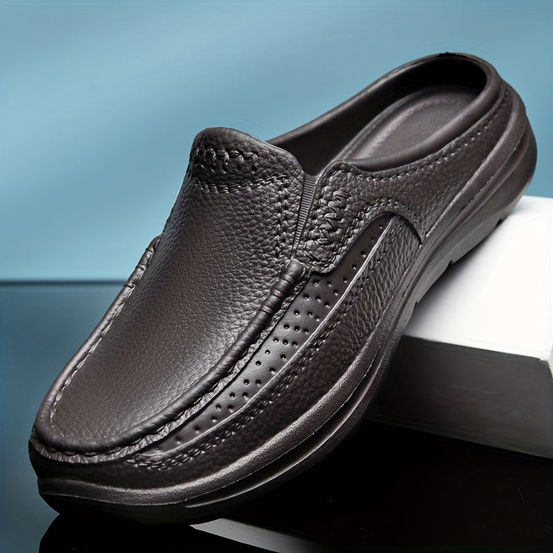 Men's Slip-on Mules Casual Walking Slippers Backless Loafers