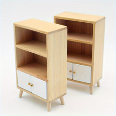 Mini Wooden Living Room Display Cabinet Model Accessories