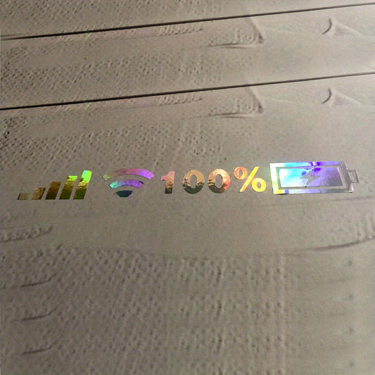 Colorful Reflective Wifi Level Stickers for Cars