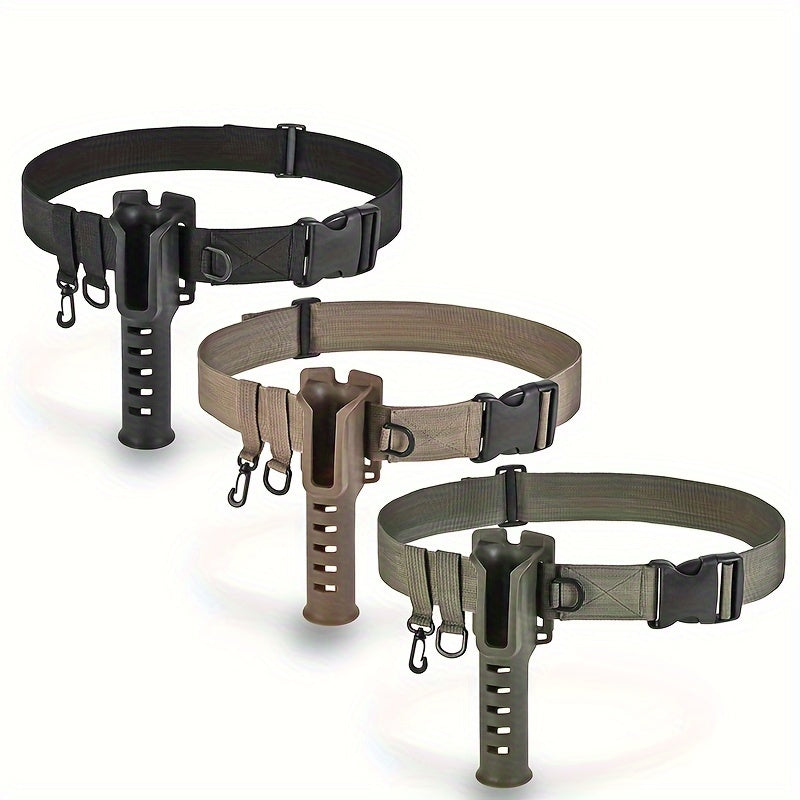 Fishing Rod Belt Waist Hanging Holder for Rod Inserting Device
