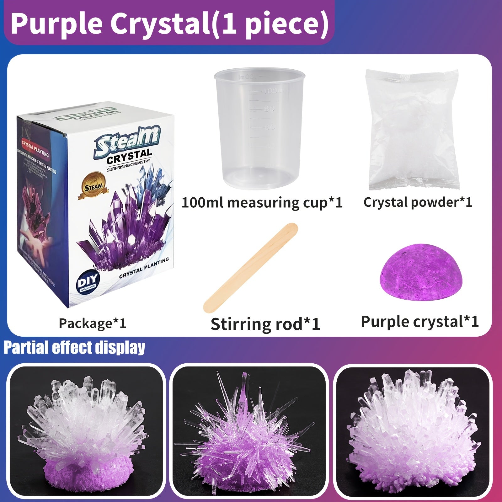 DIY Crystal Growth Science Education Toy