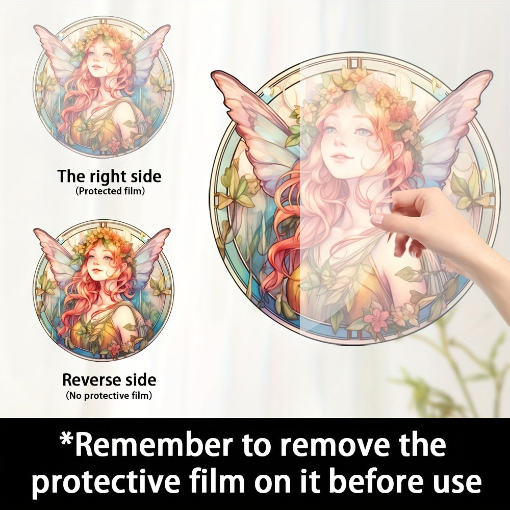 Acrylic Alien Fairy Girl Window Wall Decoration