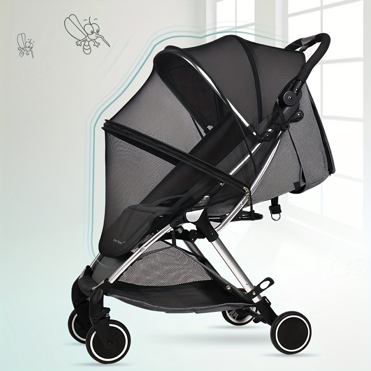 Universal Stroller Mosquito Net - Baby Comfort & Safety