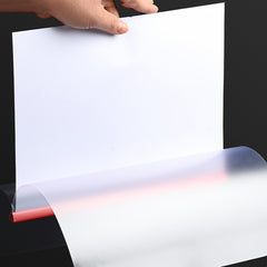 5pcs A4 Transparent File Folder PP Plastic Insert File Pull Rod Folder
