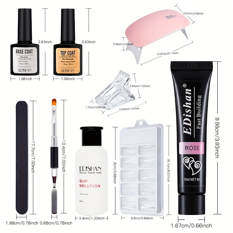 Nail Extension Gel Kit Quick Builder Gel Nail Forms