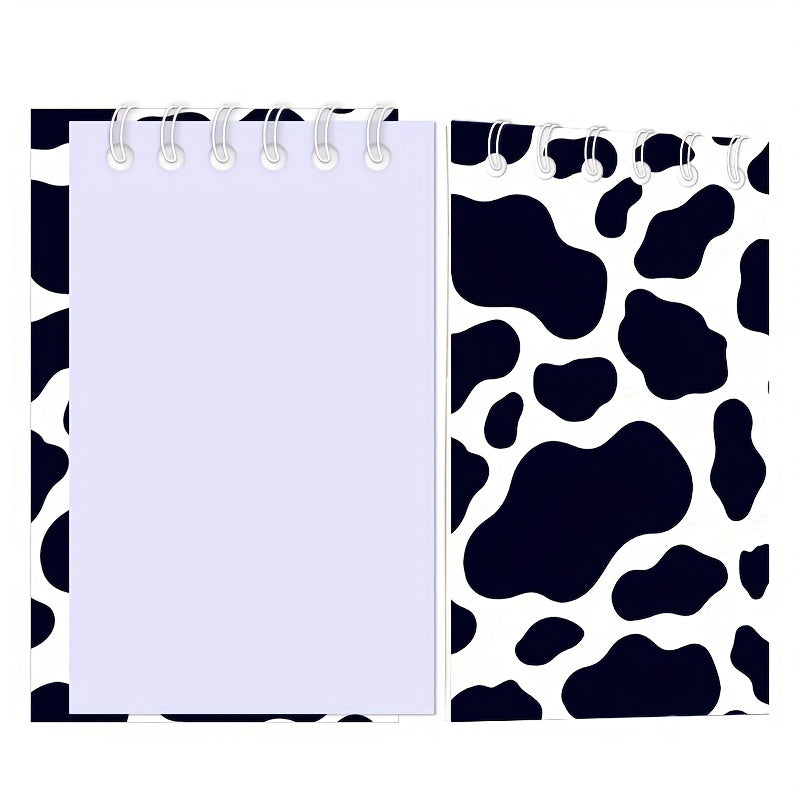 12 Pcs Cow Print Notebooks Farm Cow Themed Party Decoration