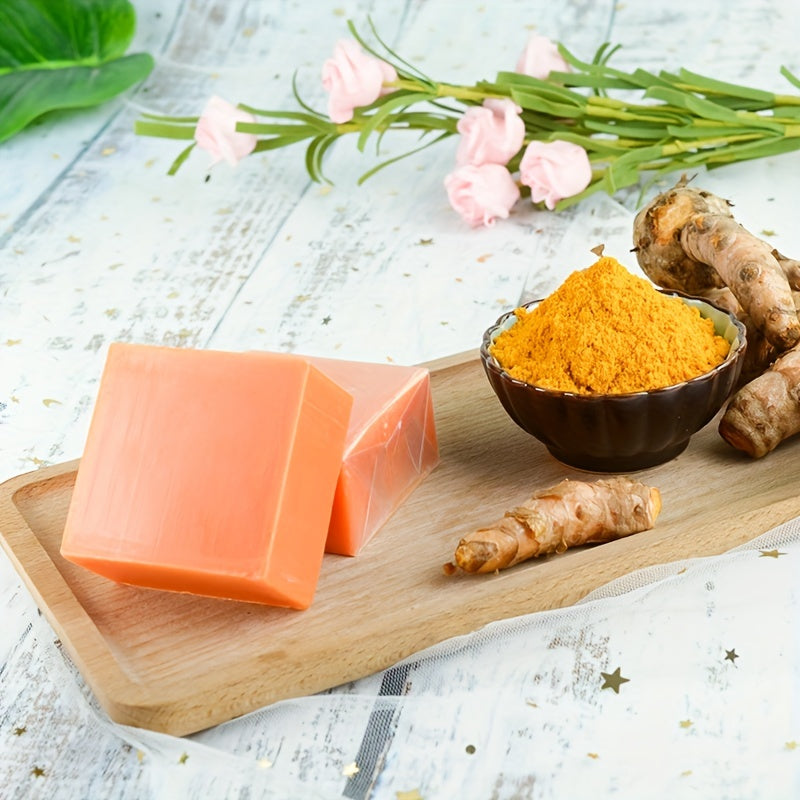 Turmeric Soap Bar for Acne, Dark Spots, Cleansing & Moisturizing Skin