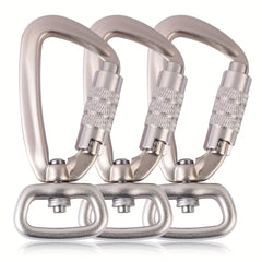 5KN Locking Buckle Clip Aluminum Alloy Accessory For Dog Leash Hiking Keychain