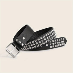 Punk Rivet Studded Belt Hip Hop PU Belt Y2K Jeans Pants Belt Women Gothic