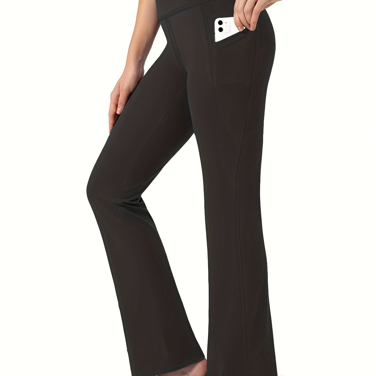 High Waisted Bootcut Leggings With Pockets Flared Yoga Pants Activewear