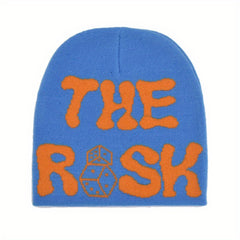 Y2K Letter Jacquard Beanie Hip Hop Knitted Skull Cap