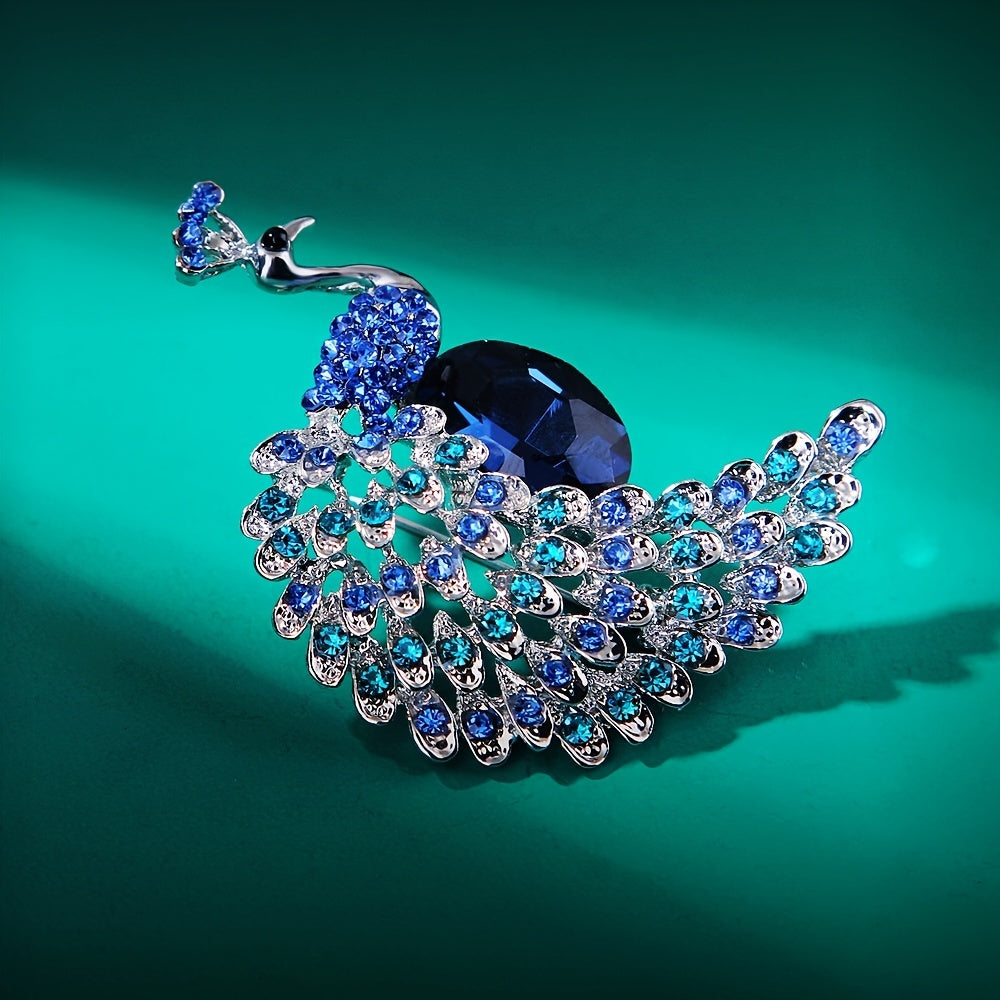 Enamel Crystal Rhinestone Animal Lapel Brooch