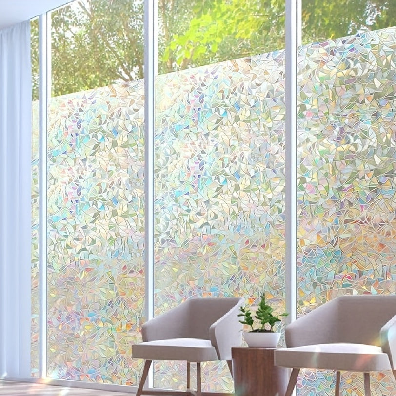 Rainbow Window Film 3D Decorative Vinyl Window Sticker