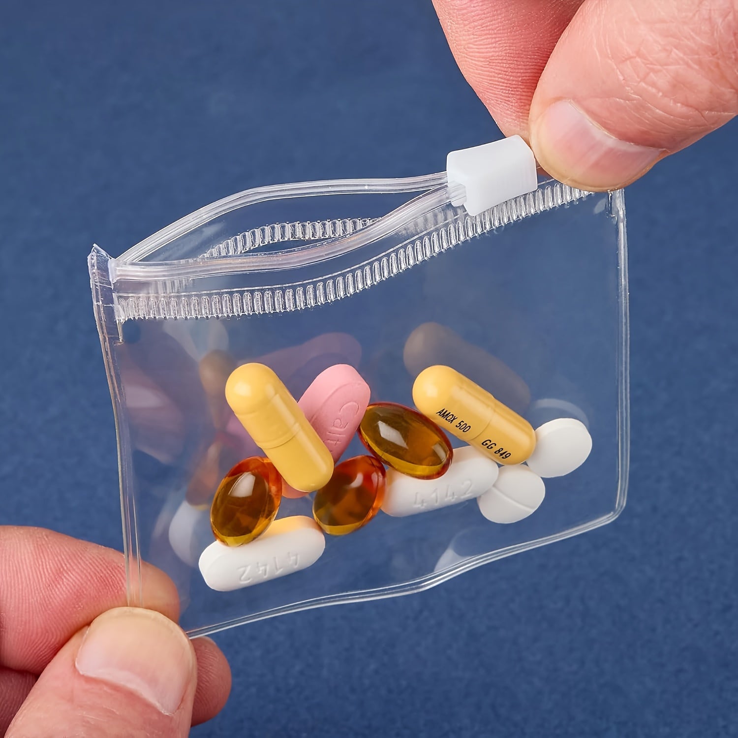 Reusable Medicine Storage Bag Set - Small Zipper Medicine Bag