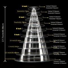 4 6 10 Tier Round Macaron Display Stand Cake Stand Dessert Cupcake Stand