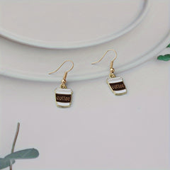 Coffee Cup Earrings Retro Party Jewelry Gift For Women