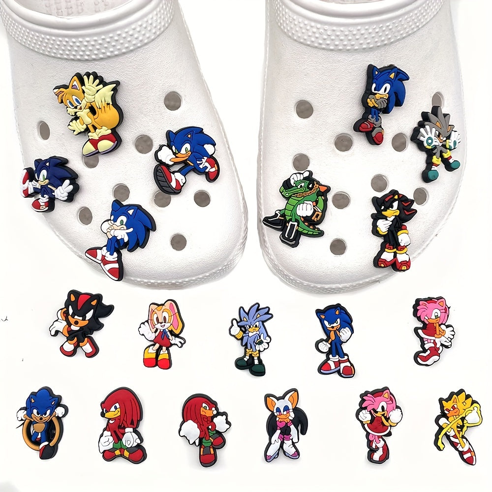 20PCS Cartoon Anime Shoe Charms Clogs Sandal Slipper Decoration
