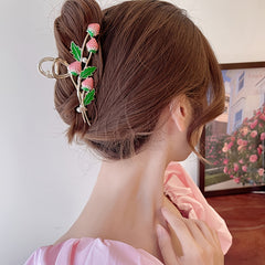 Pink Strawberry Hair Claw Clips Strong Hold Hair Jaw Clips Accessories