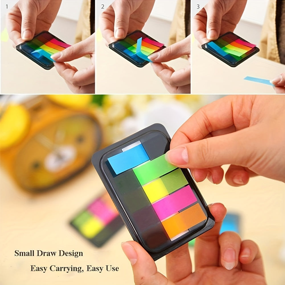 Colorful Index Cards With Sticky Tabs for Organization, Studying, Reminders