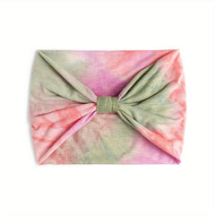 Tie Dye Wide Brim Head Band Elastic Headband Sweet Ladies Headscarf