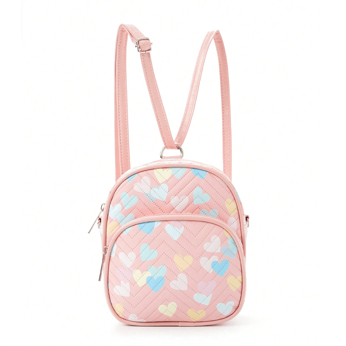 Large Capacity Rainbow Lightweight Quilted Backpack for Kids