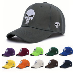Skull Embroidery Summer Baseball Cap Multicolor Hat Men Sunshade Sun Protection