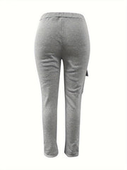  Elastic Drawstring Cargo Trousers