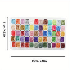 60 Colors Metallic Glitter Watercolor Paint Set for Artists