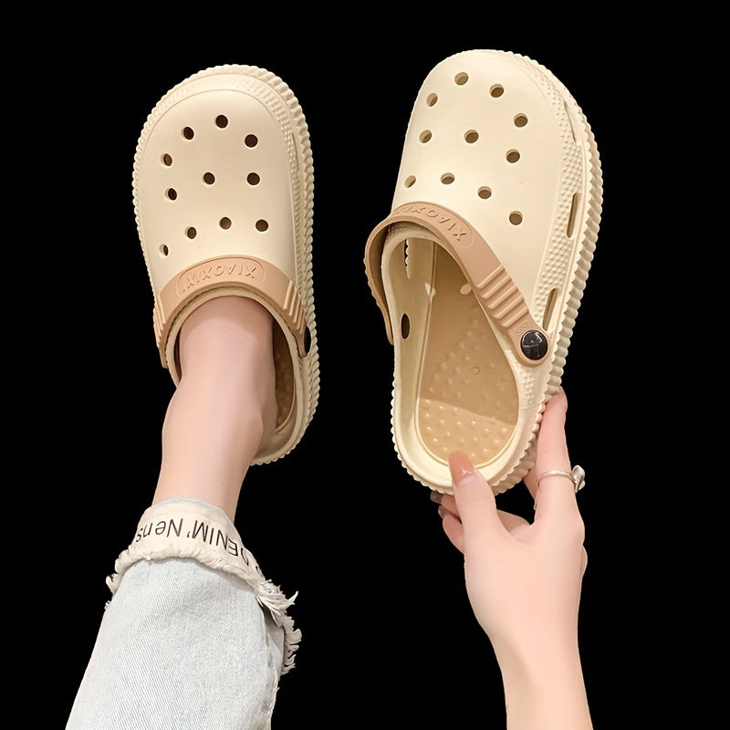 Women's Platform Garden Clogs Hollow Out Slide Shoes