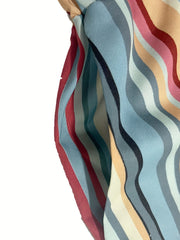  Casual Pants Women's Plus Stripe Wide Leg Trousers
