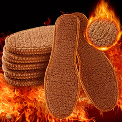 Warm Soft Insoles Thicken Breathable Skin-friendly Insoles For Winter