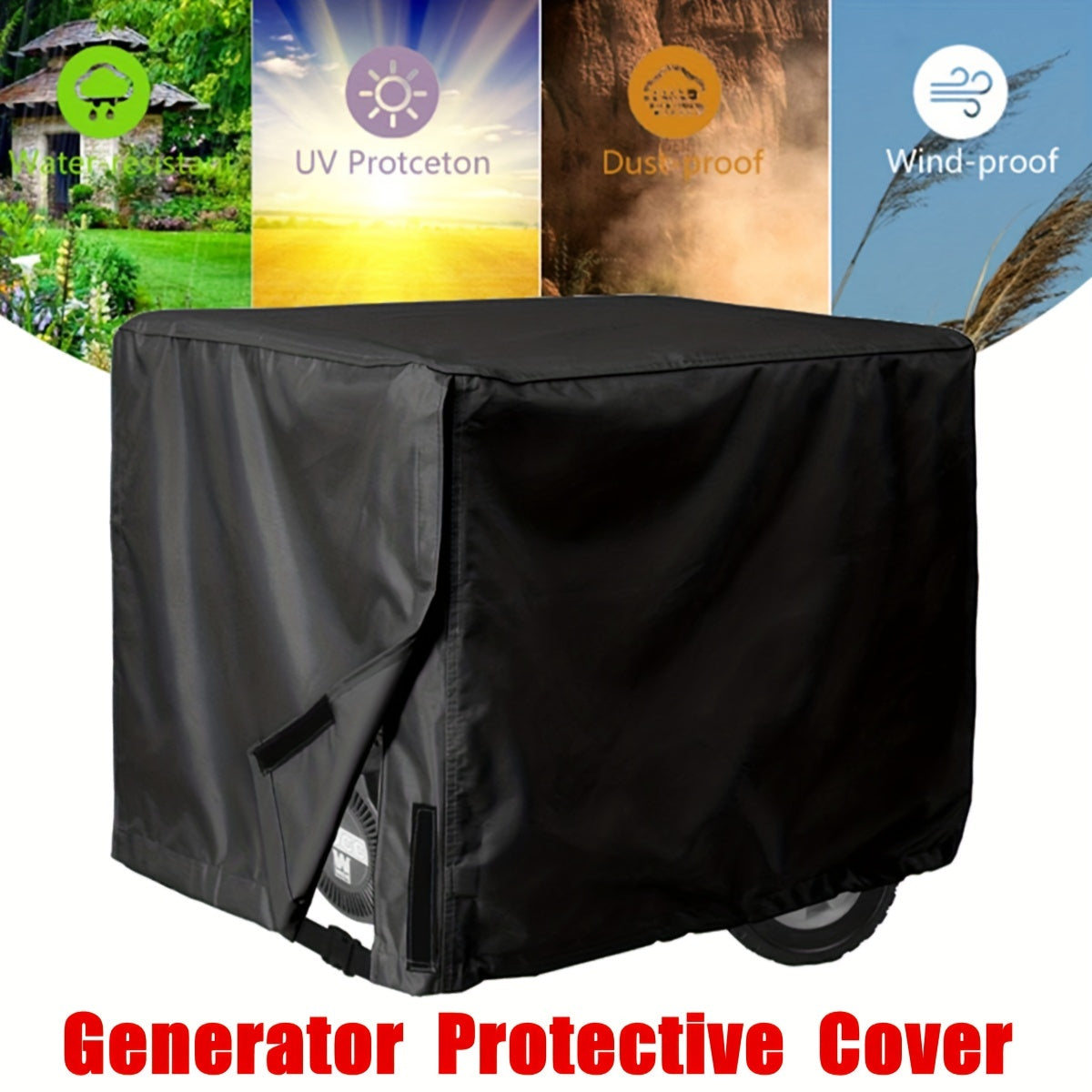 Waterproof Generator Cover for Portable Generators - Weather & UV Protection