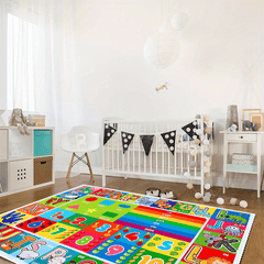 Alphabet Game Large Carpet Area Carpet Soft Washable Non Slip Backing
