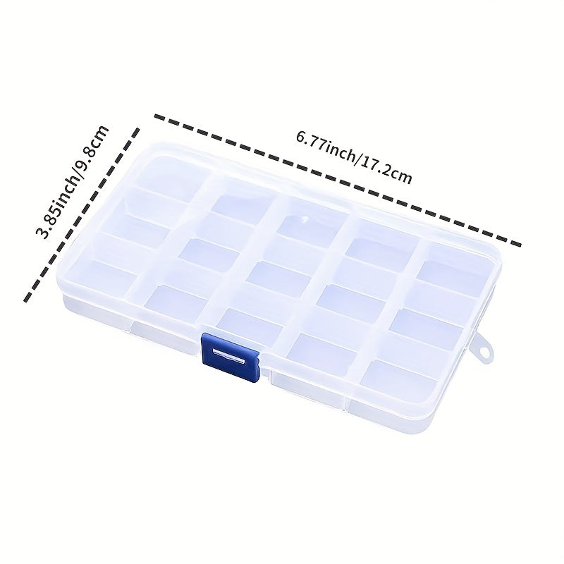 Transparent Dustproof Jewelry Storage Box with Multiple Grids