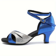 Women's Breathable Medium Heel Dance Sandals Latin Dance Shoes