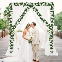 Artificial Roses Flower Garland Home Garden Office Wedding Decor