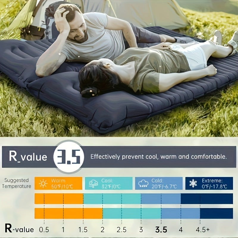 Ultralight Camping Sleeping Mat with Built-in Inflator