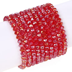 6 8mm AB Crystal Glass Beads Faceted Crystal Glass Beads for Jewelry Making DIY