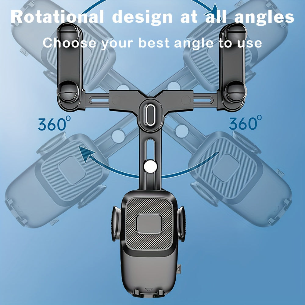 Upgraded Car Cell Phone Holder Rearview Mirror Adjustable