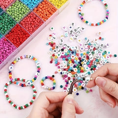 5000pcs 24 Colors Glass Rice Bead Set DIY Jewelry Making Materials