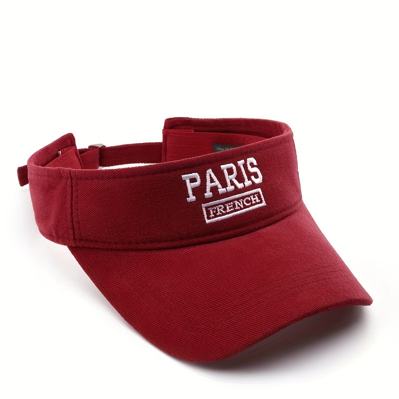 Men's Street Letter Embroidery Sun Protection Cap
