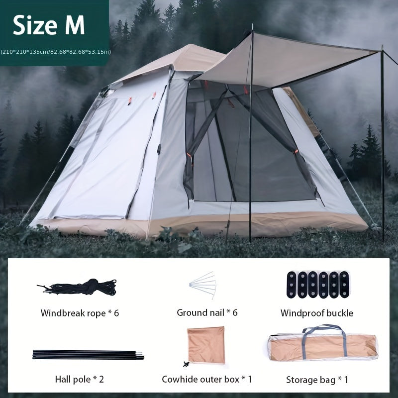 Quick Setup 4-5 Person Waterproof Tent with Removable Floor