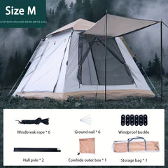 Quick Setup 4-5 Person Waterproof Tent with Removable Floor