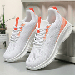 Women's Breathable Mesh Platform Sneakers Casual Lace Up Outdoor Shoes