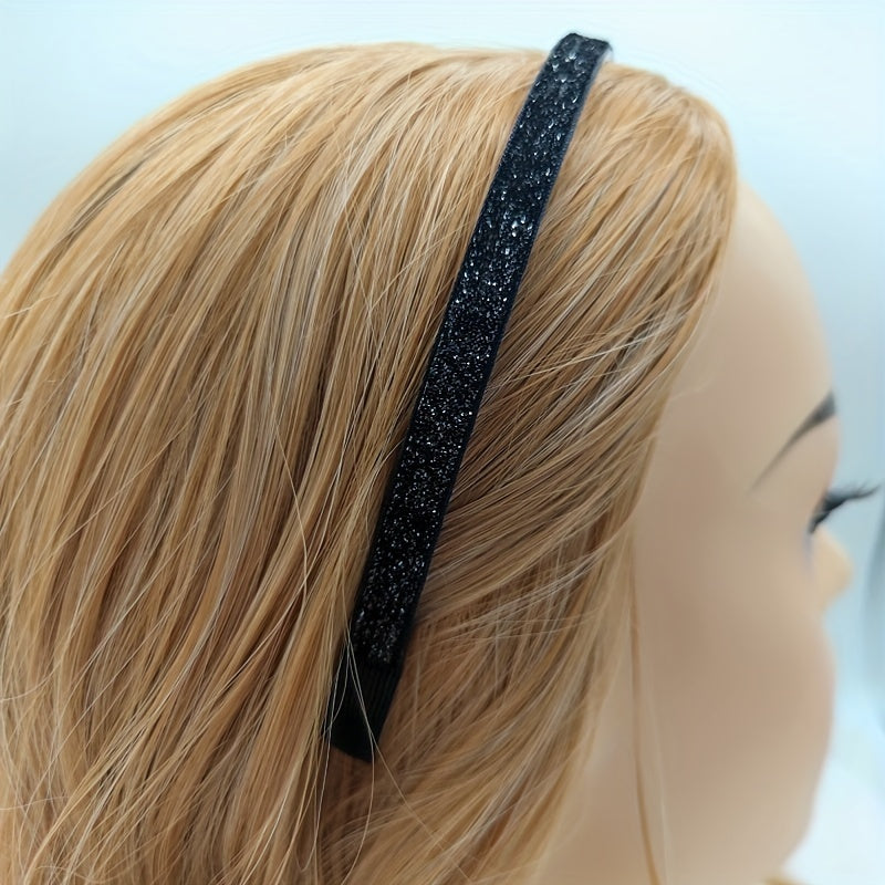 Sequin Head Hoop Glitter Hair Band Sparkling Headband Y2K Hair Accessories