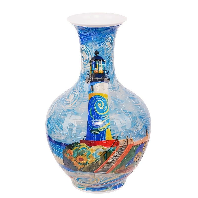 3D Puzzle Vase with 164 Curved Pieces Ideal Gift