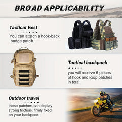 Detachable Molle Patch Panel with Loop for Backpack