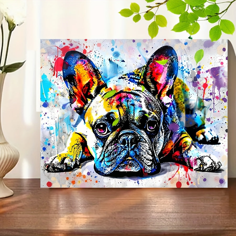 DIY Paint by Numbers French Bulldog Kit 39x50cm