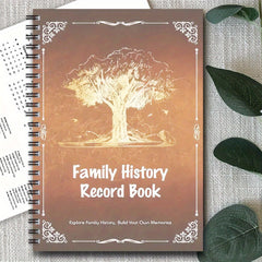Family History Record Book Spiral Notebook Journal 100 Pages